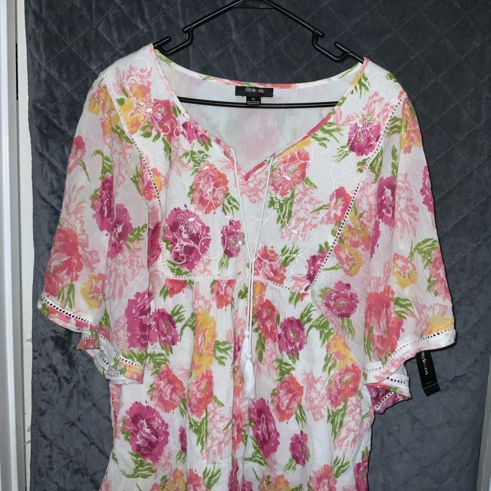 Style & Co XL Short Sleeve Tunic